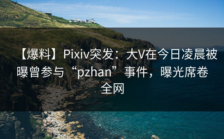 【爆料】Pixiv突发：大V在今日凌晨被曝曾参与“pzhan”事件，曝光席卷全网